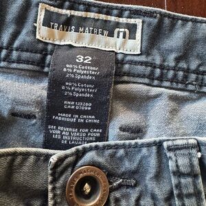 Travis Mathew gray black Denim Pants
